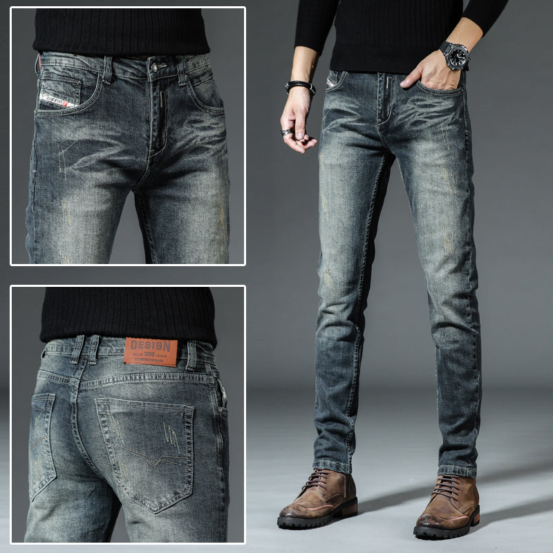 Retro Slim Straight Jeans