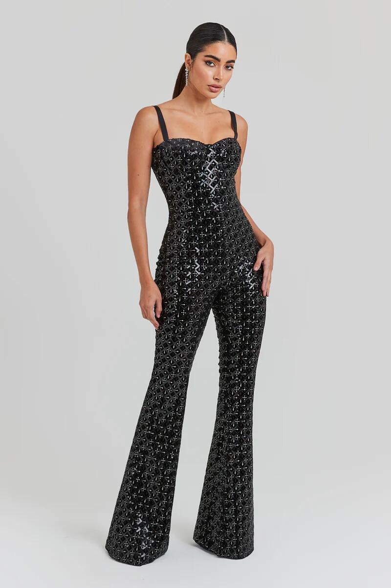 Radiant Elegance Polyester Jumpsuit