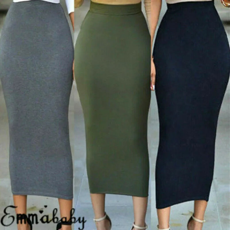 Simply Chic: 2019 Autumn Midi Bodycon Skirt