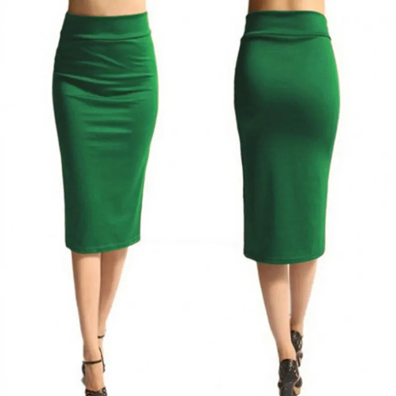 Sleek Office Chic: 2023 Mini Bodycon Pencil Skirt - AQ801944