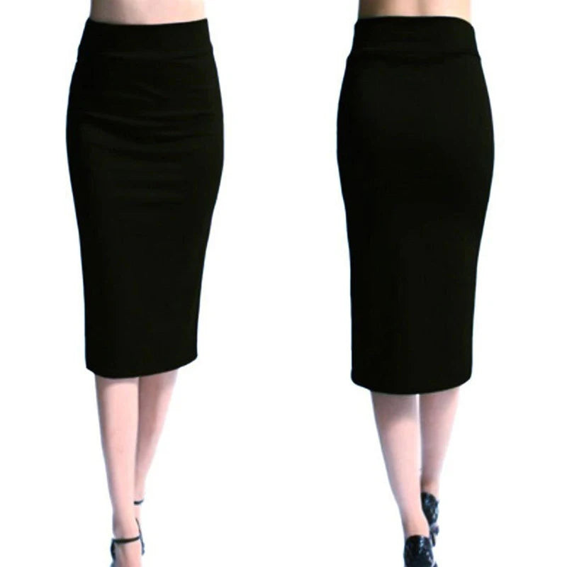 Sleek Office Chic: 2023 Mini Bodycon Pencil Skirt - AQ801944