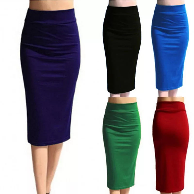 Sleek Office Chic: 2023 Mini Bodycon Pencil Skirt - AQ801944