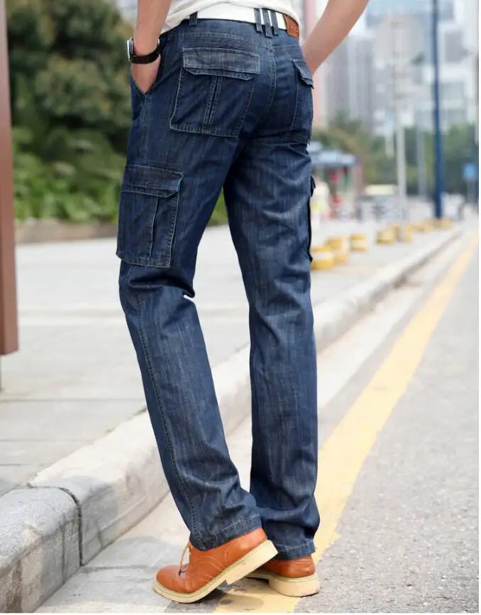 TacticalPlaid Cargo Jeans