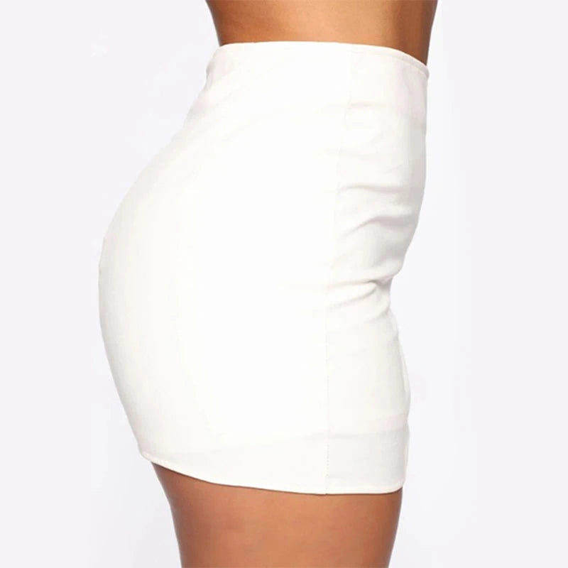 Retro Chic: 2021 Summer Front Split Mini Skirt