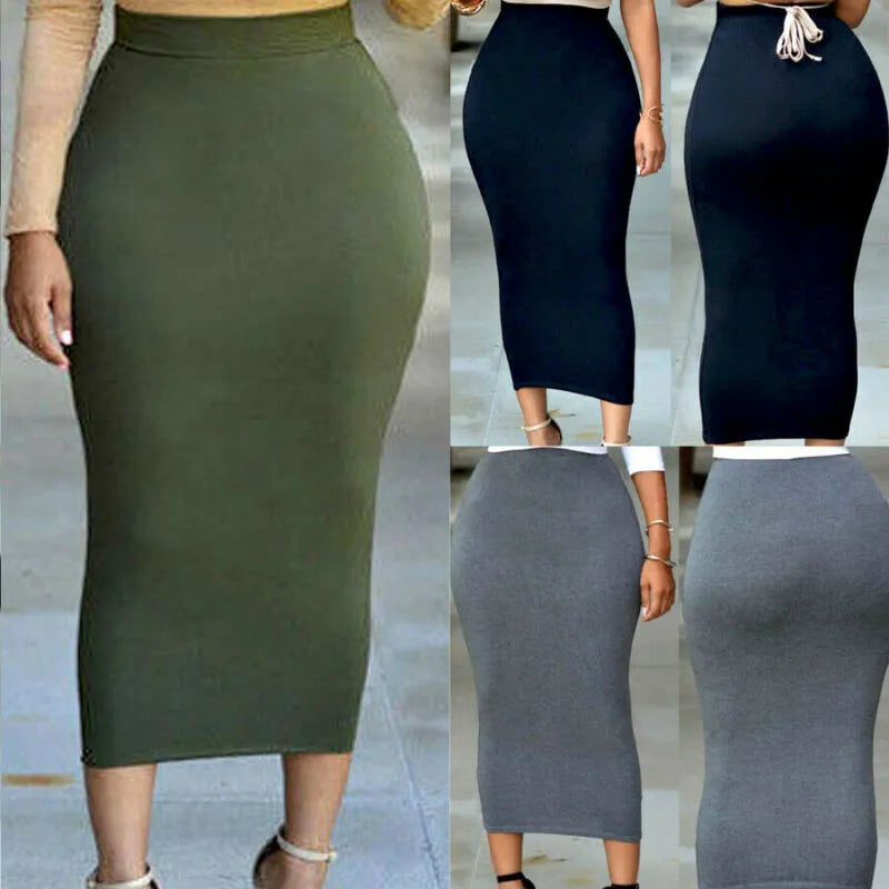 Simply Chic: 2019 Autumn Midi Bodycon Skirt