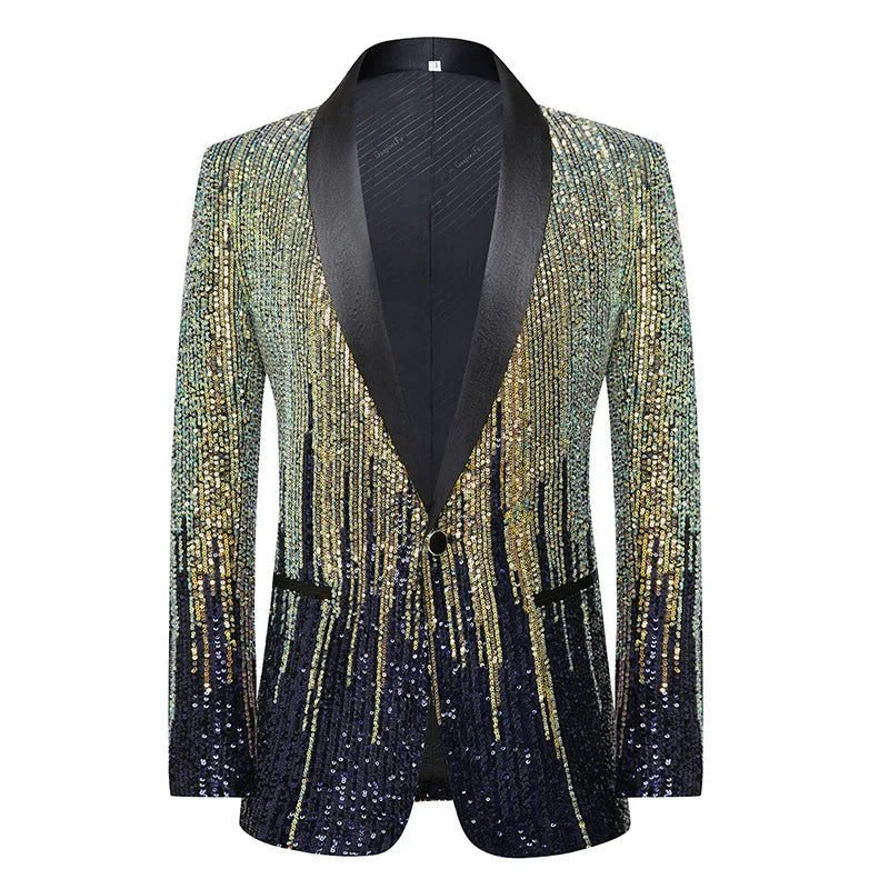 Meteor Gradient Sequins Blazer