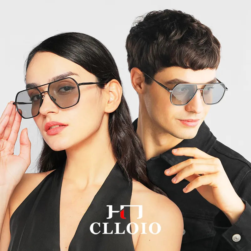 CLLOIO Aluminum Pilot Polarized Sunglasses