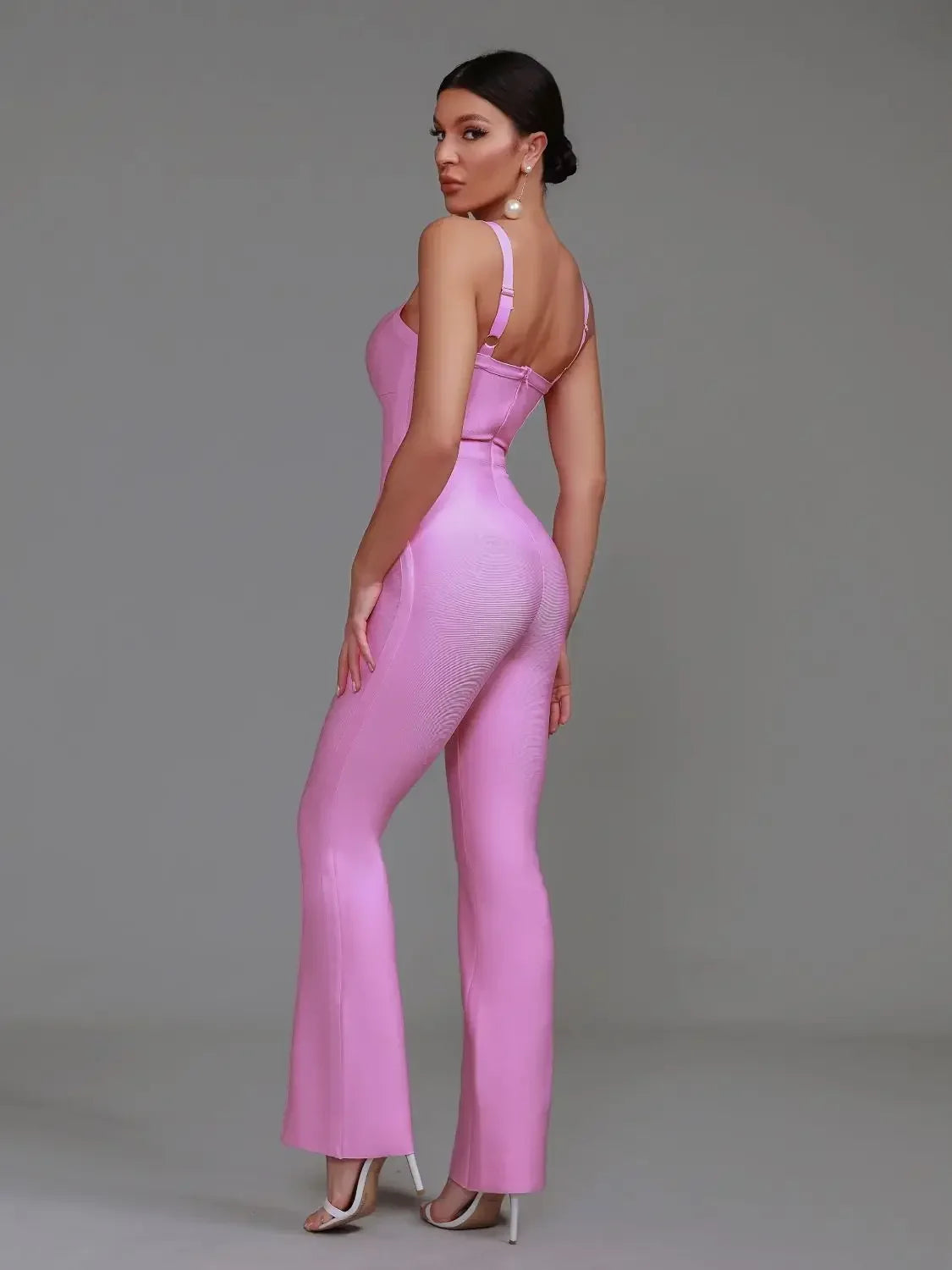 Blush Elegance Ribbed Jumpsuit