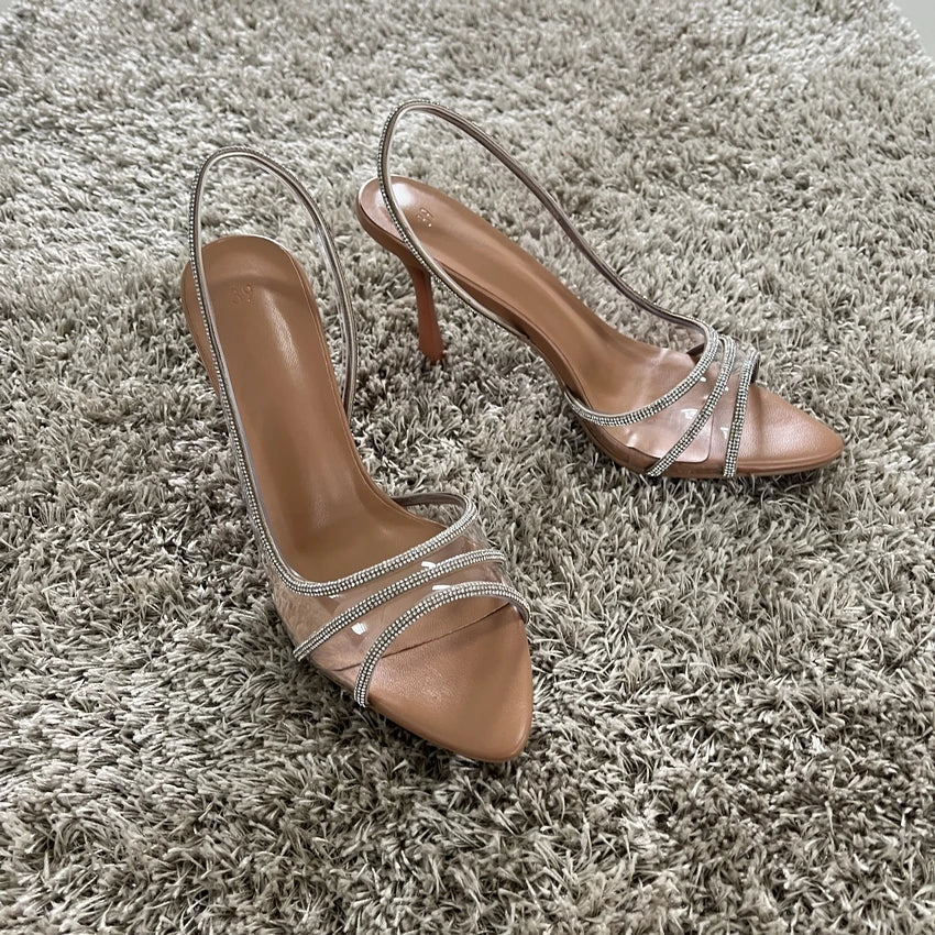 CrystalSpike Slingbacks shoes