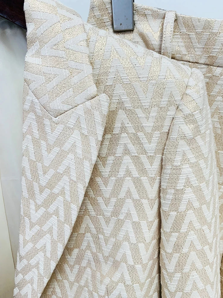 Monogram Jacquard Blazer & Pants Set