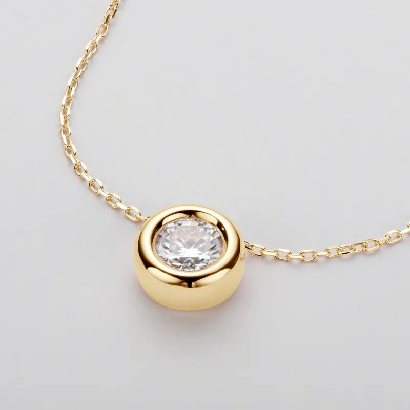 Ethereal Brilliance Moissanite Pendant Necklace