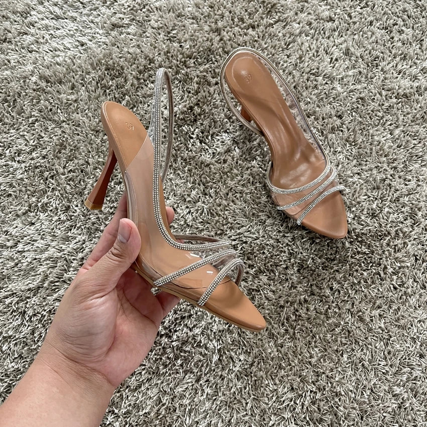 CrystalSpike Slingbacks shoes