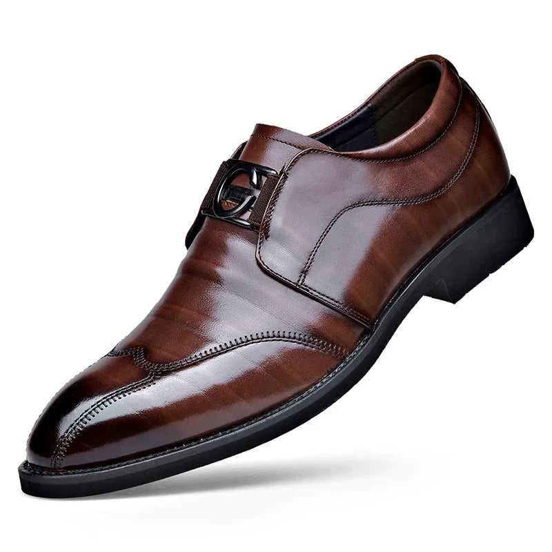 Classic Business Casual Men's PU Leather Shoes