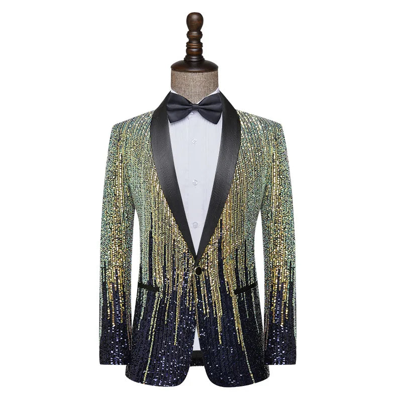 Meteor Gradient Sequins Blazer