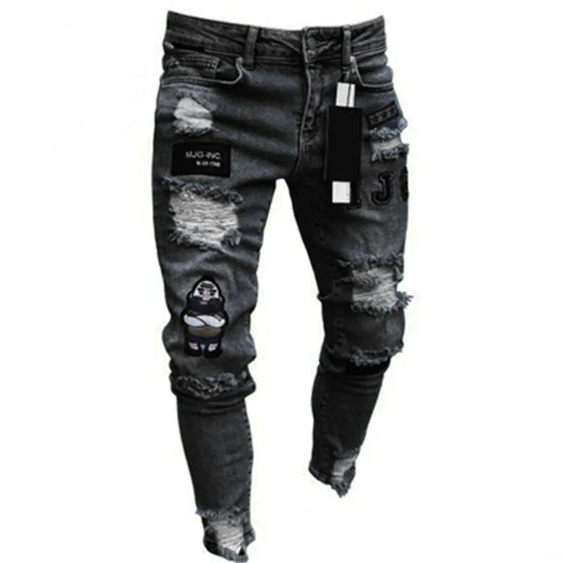 RetroFlex Ripped Denim