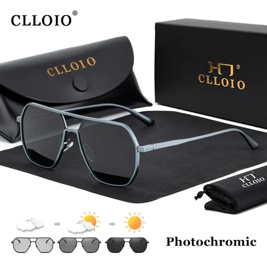 CLLOIO Aluminum Pilot Polarized Sunglasses