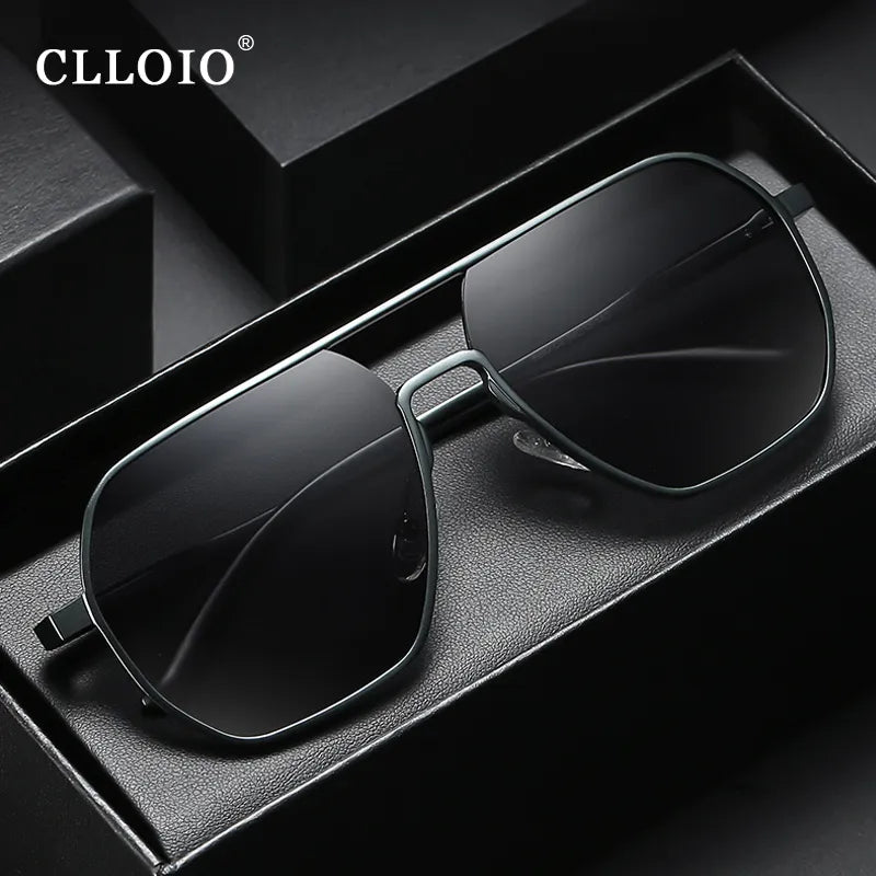 CLLOIO Aluminum Pilot Polarized Sunglasses