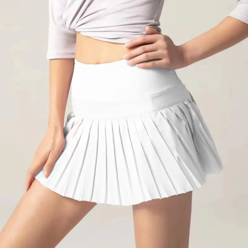 Sporty Elegance: 2022 Pleated Tennis Skirt with High Waist Shorts