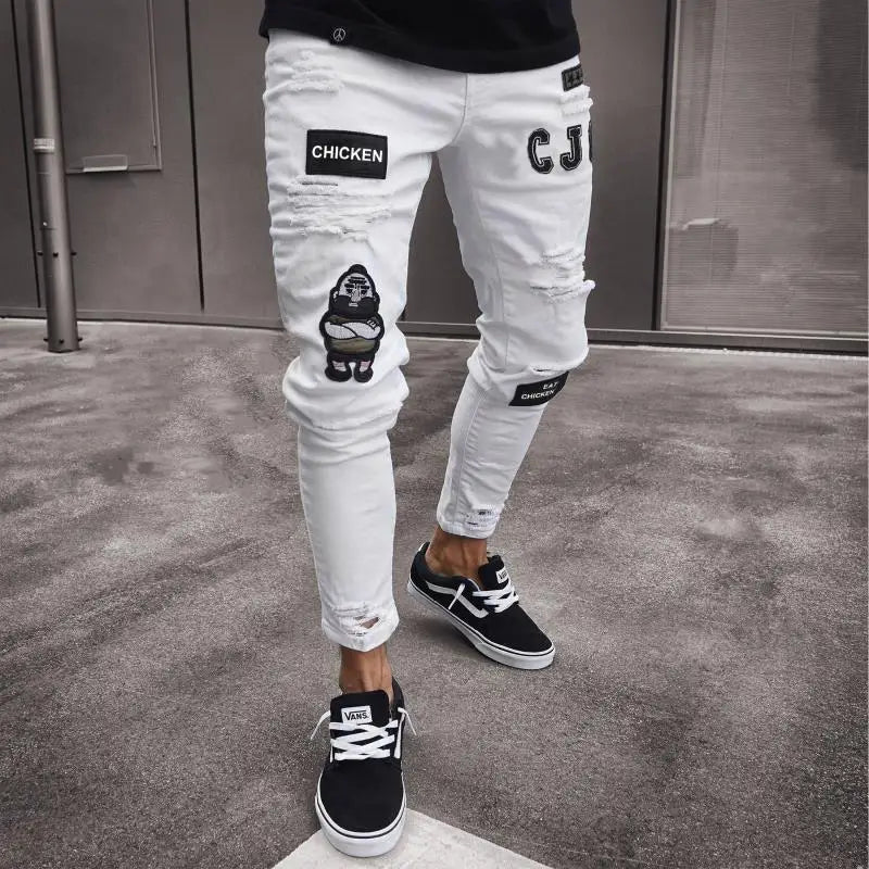 RetroFlex Ripped Denim