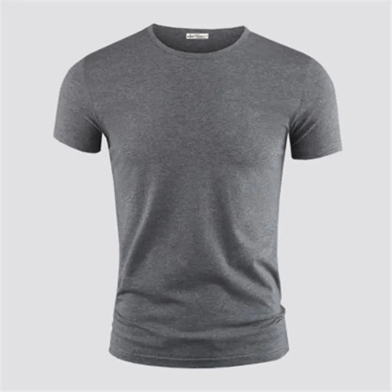 Pure Color V-Neck Men's T-Shirt