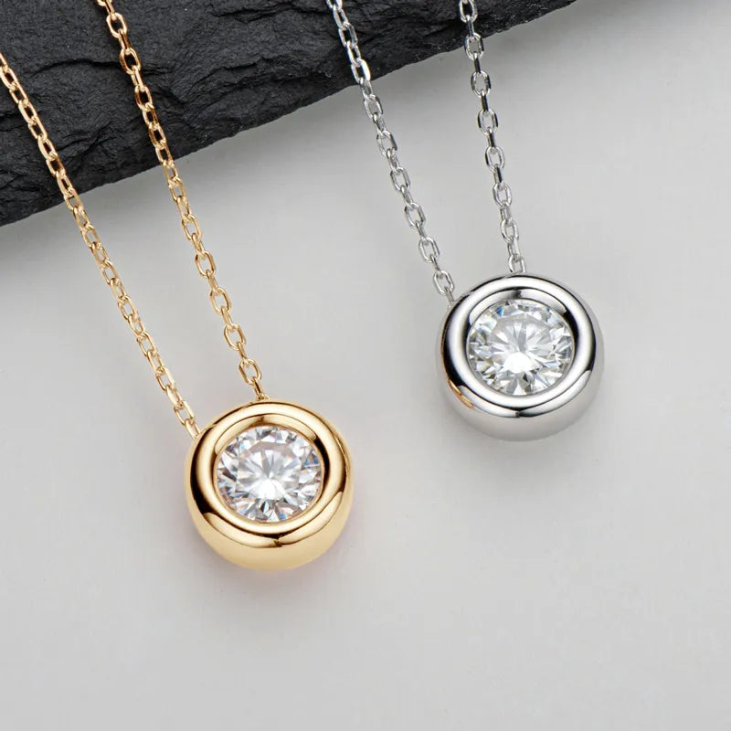 Ethereal Brilliance Moissanite Pendant Necklace