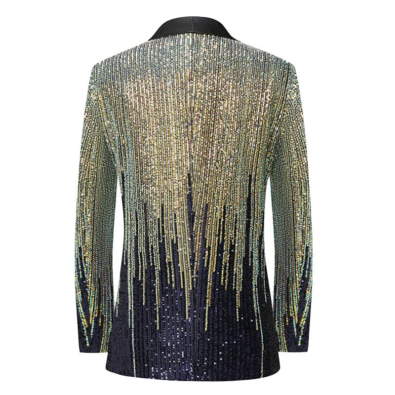 Meteor Gradient Sequins Blazer