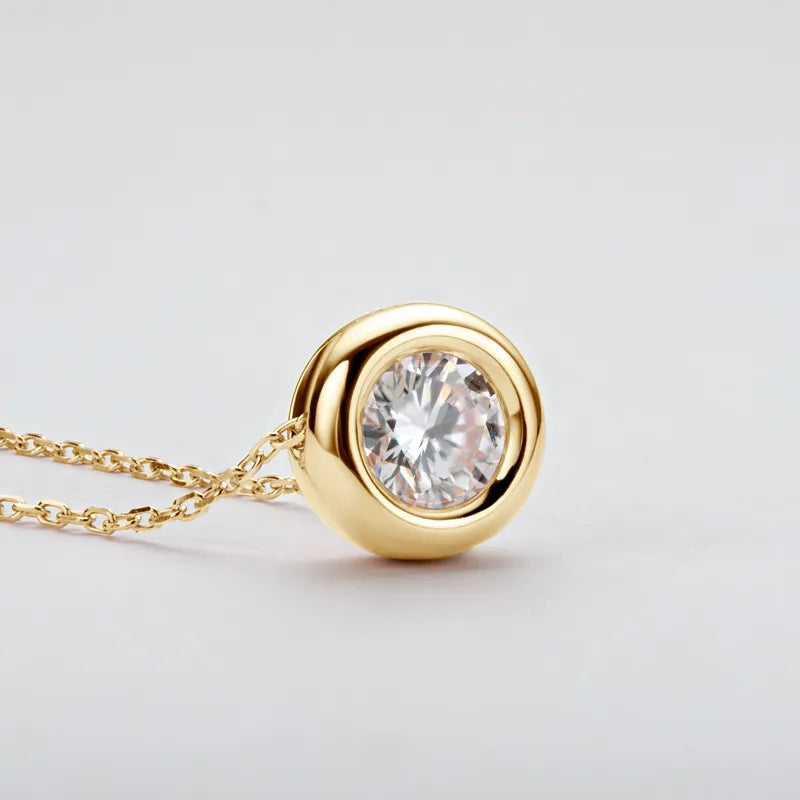 Ethereal Brilliance Moissanite Pendant Necklace