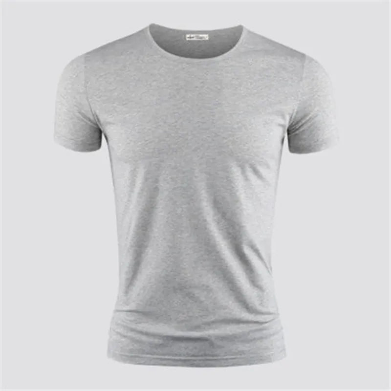 Pure Color V-Neck Men's T-Shirt