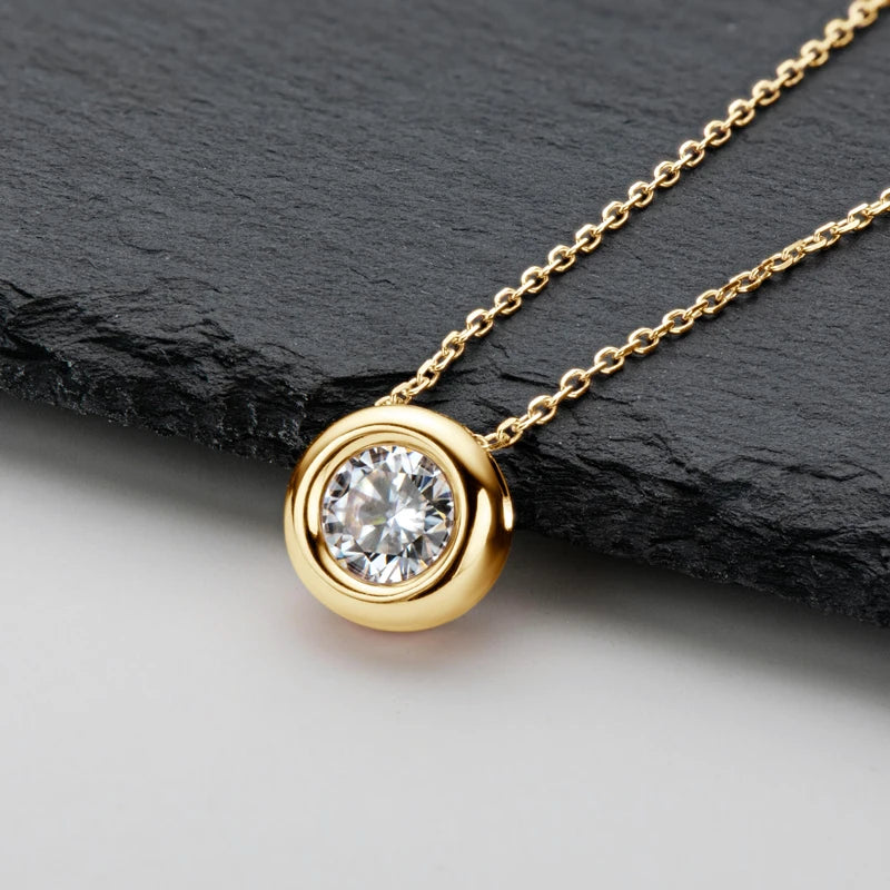 Ethereal Brilliance Moissanite Pendant Necklace