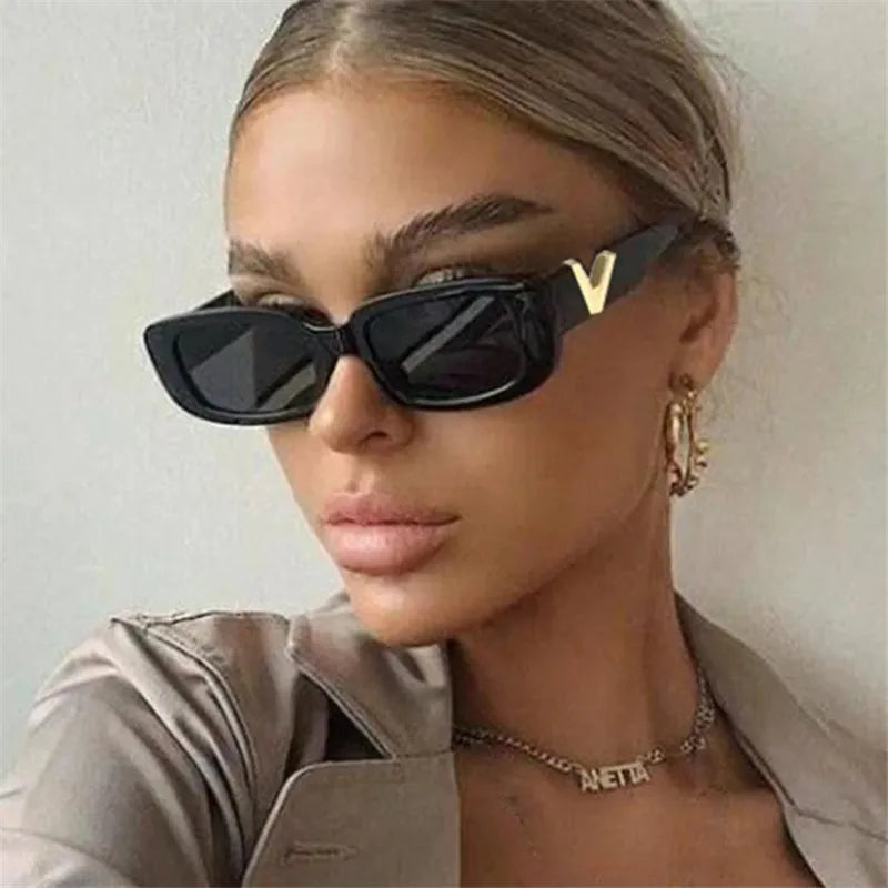 Retro Chic Square Sunglasses