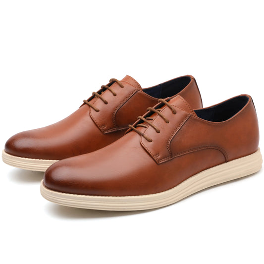 Executive Elegance Leather Lace-up Shoes